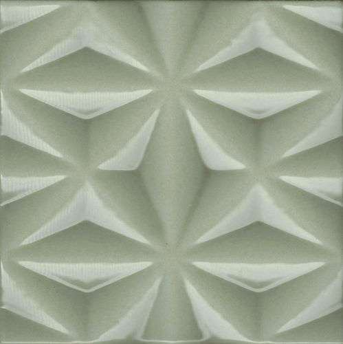 3D Dark Grey Gloss Starburst Wall Tile 200x200