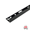 L Angle Aluminium Trim 8mm x 3m (Gloss Black)